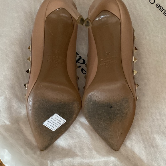Auth. Valentino Rockstud Heels. Sz. 36. Nude. - Picture 10 of 14